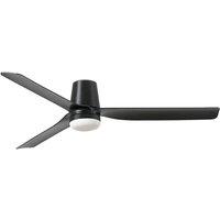 Netlighting Punt Tub 132cm LED Ceiling Fan Matt Black CCT