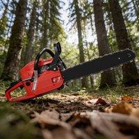 Ventryn 52cc High Performance Petrol Chainsaw 20 Inch Bar 50cm in Red