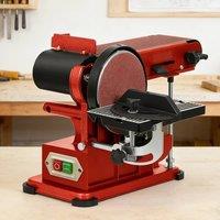 Ventryn 500W Bench Belt Disc Sander 390mm Powerful Sanding Tool in Red