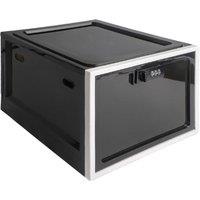 Nordara Lockable Refrigerator Storage Box for Food & Medicine, Black