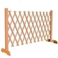 EONLION Wooden Expanding Garden Trellis Fence Pet & Kid Barrier in Brown