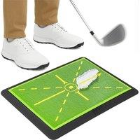 VOGREX Golf Swing Training Mat 34x43cm with Instant Feedback in Green | Size: 34x43 cm