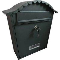 SPETLEK Wall Mounted Outdoor Post Box Weatherproof Letterbox in Green