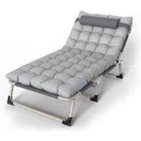 EONLION Folding Garden Reclining Sun Lounger Beach Camping Chair in Grey