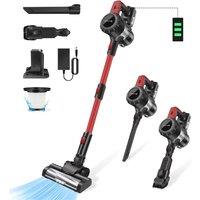 Nordara Red 6000W Cordless Vacuum - Upright/Handheld Bagless Cleaner