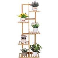 Nordara 40*20.2*102cm Bamboo Plant Stand Multiple Flower Pot Shelf in Natural