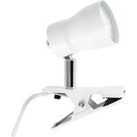 Nordara White Clip On Adjustable Desk Lamp 10CM Office Task Light