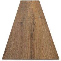 Vinyl Flooring UK Step 7mm Click Laminate Flooring Wood Effect-12 Planks-Covers 2.849sqm in Brown