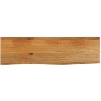 Berkfield Home Table Top Live Edge 120x40x2.5 cm Solid Wood Mango in Brown
