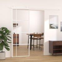 Berkfield Home Sliding Door ESG Glass & Aluminium 76x205 cm White