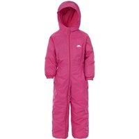 Trespass Dripdrop Padded Waterproof Rain Suit in Dark Pink | Size: 3-4 Years