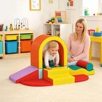 AIYAPLAY Kids Soft Play Set, 10PCs Soft Play Equipment for Toddlers in Orange