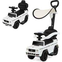 Costway 3-in-1 Licensed Mercedes Benz Ride on Push Car Kids Sliding Walker in White