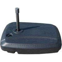 ExtraStar Parasol Base with Wheels Water Sand Fill 60L in Black