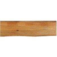 Berkfield Home Table Top Live Edge 120x20x2.5 cm Solid Wood Mango in Brown