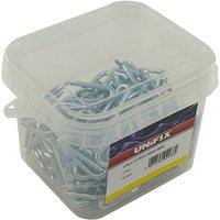 Unifix Galv Staples 40mm x 4.0 - Box of 4 in Silver