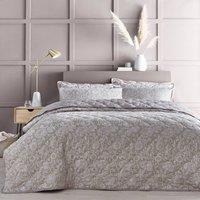 Portfolio Home Chatsworth Floral Quilted Bedspread Pillow Shams Throw Set 254x254cm in Natural | Size: 250 cm x 250 cm