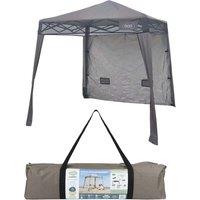 VFM e-Store Pop Up Gazebo | 1.8m x 1.8m | Compact | 1 Person Setup | Grey