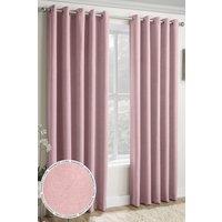 Enhanced Living Plain Textured Thermal Room Darkening Energy Saving Pair of Curtains For Bedroom & Living Room | Size: 168 cm width x 229 cm drop