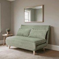 Home Source Double Clic Clac Sofa Bed Sleeper Couch Upholstered Living Furniture in Green