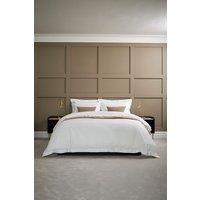 CHRISTY Premium Sateen Satin Soft Duvet Cover Sets in White | Size: Double