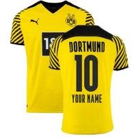 Borussia Dortmund Junior 2021 2022 Home Shirt Your Name in Yellow | Size: 15-16 Years