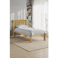 Julian Bowen Barcelona Low Footend Bed in Natural | Size: Small Double