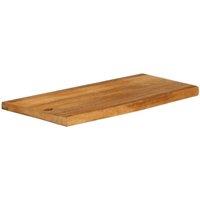 Berkfield Home Table Top Live Edge 70x40x2.5 cm Solid Wood Mango in Brown