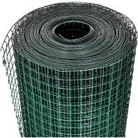Berkfield Home Modern Chicken Wire Fence Galvanised with PVC Coating 10x1 m Green