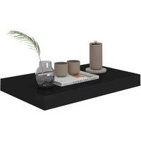 Berkfield Home Durable Floating Wall Shelves 4 pcs Black 40x23x3.8 cm MDF
