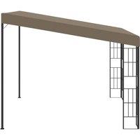Berkfield Home Durable Wall-mounted Gazebo 3x3 m Taupe Fabric