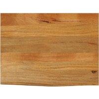 Berkfield Home Table Top Live Edge 90x60x2.5 cm Solid Wood Mango in Brown