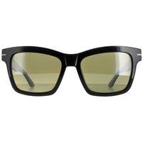 Serengeti Square Shiny Black Mineral Polarized Green 555nm Winona