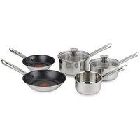 Nordara 5 Pcs Cookware Frypan Saucepan Set, Induction Compatible in Silver