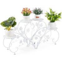 Nordara white Metal Plant Stand | Size: 150g