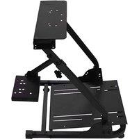 Nordara Adjustable Racing Steering Wheel Stand for Logitech in Black | Size: 100 cm x 80 cm