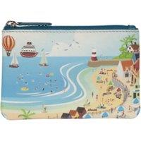 Mala leather Women's Holiday Beach Seaside Leather Zip Top Coin Purse | Size: Small