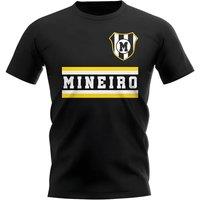 Newcastle United FC Men's Mens Atltico Mineiro Core Football Club T-Shirt Black | Size: Medium