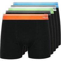 Crosshatch Men's Prismara 5-Pack Cotton Stretch Boxers with Contrast Waistband in Black | Size: XL