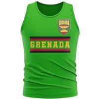 Grenada Men's Personalised Core Football Country Sleeveless Tee in Green | Size: Medium