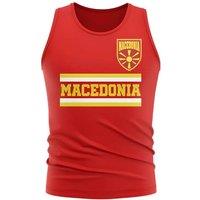 Macedonia Men's Mens Core Football Country Sleeveless Tee in Red | Size: 2XL