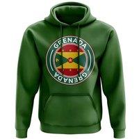 Grenada Men's Mens Football Badge Hoodie in Green | Size: Small