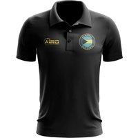 Bahamas Men's Personalised Football Polo Shirt in Black | Size: Small