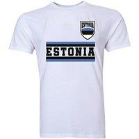 Cook Islands Men's Mens Estonia Core Football Country T-Shirt White | Size: 2XL
