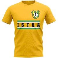 Newcastle United FC Men's Mens NK Istra 1961 Core Football Club T-Shirt Yellow in White | Size: XL