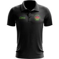 Malawi Men's Mens Football Polo Shirt in Black | Size: Small