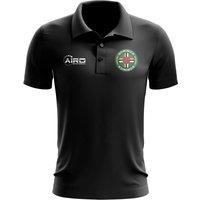 Dominica Men's Mens Football Polo Shirt in Black | Size: Medium