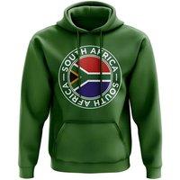 South Africa Men's Mens Football Badge Hoodie in Green | Size: Medium