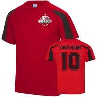 Aberdeen Men's Mens Your Name Sports Training Jersey Red | Size: Medium