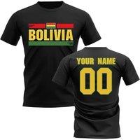 Bolivia Men's Mens Fan Football T-Shirt black | Size: Medium